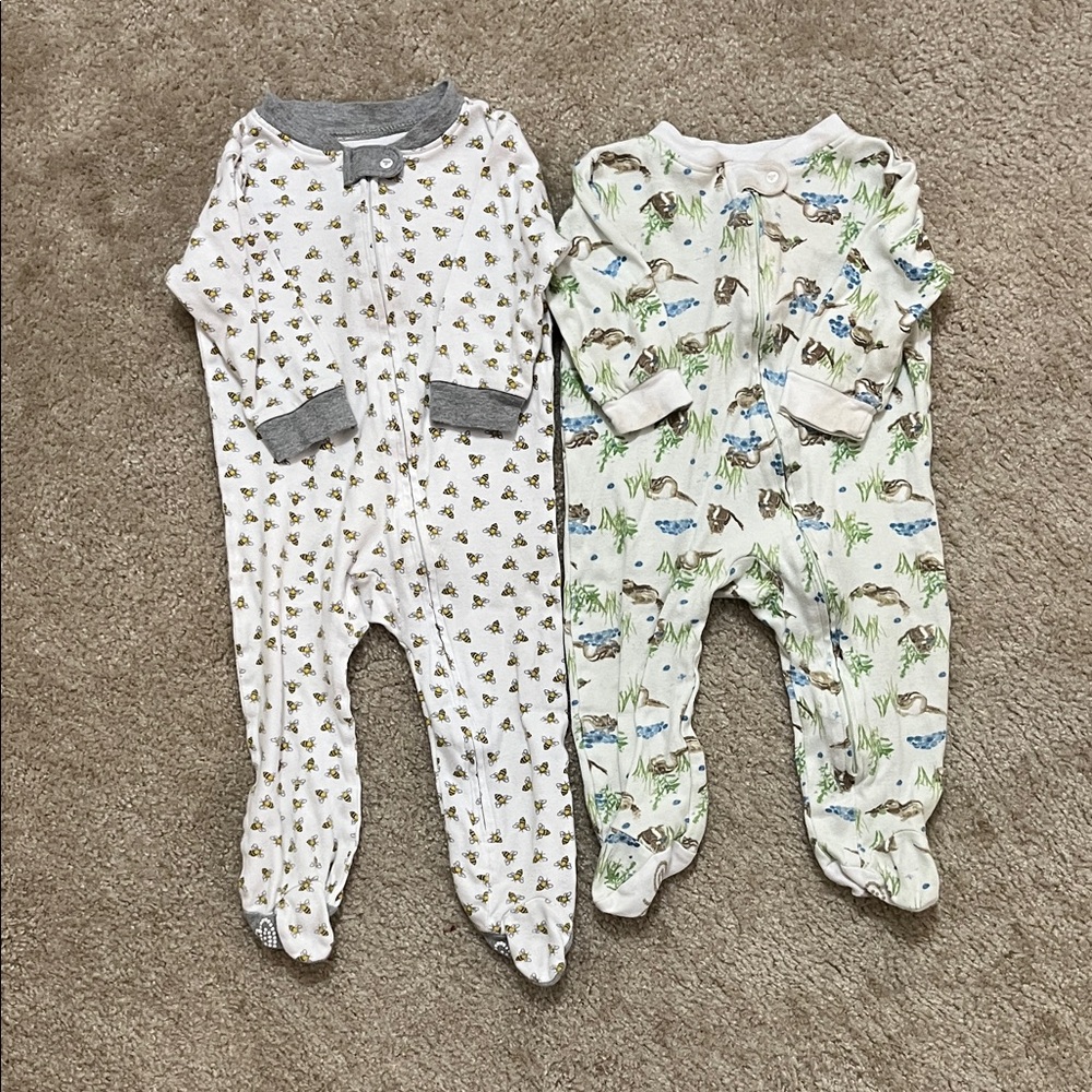 Burt's Bees Footies pajamas